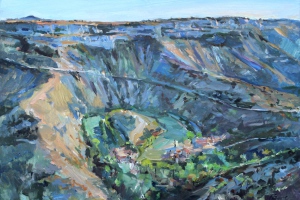 Cirque de Navacelles, 2026 Öl/ Lwd. 50 x 70 cm